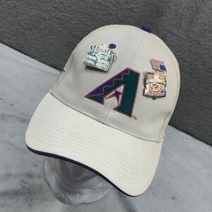 Arizona Diamondbacks BD&A Randy‎ Johnson Cy Young Hat Cream Purple Pins 2000 NL